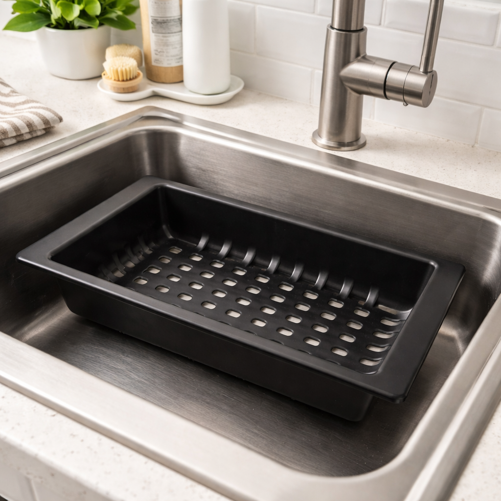 Jitonex Kitchen Sink Drain Tray (Black)